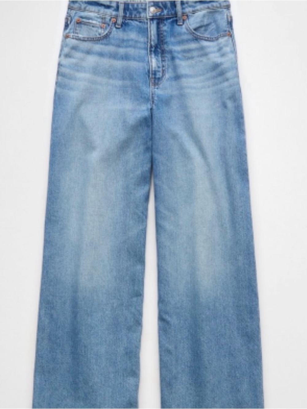 AE Stirgid super high rise ultra wide leg jeans -sz 6